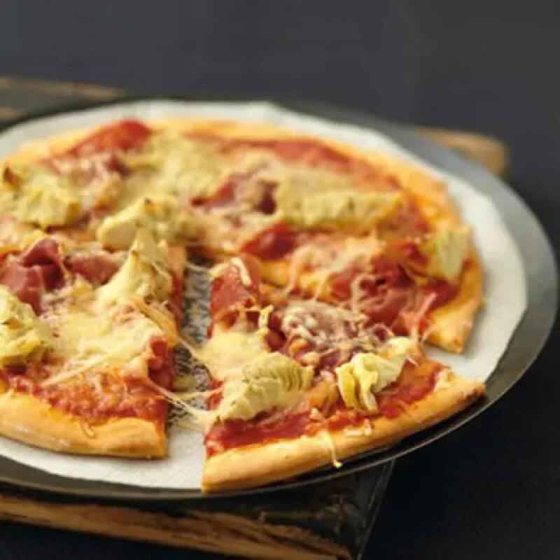 Recette : Pizza aux cœurs d'artichauts et à la coppa