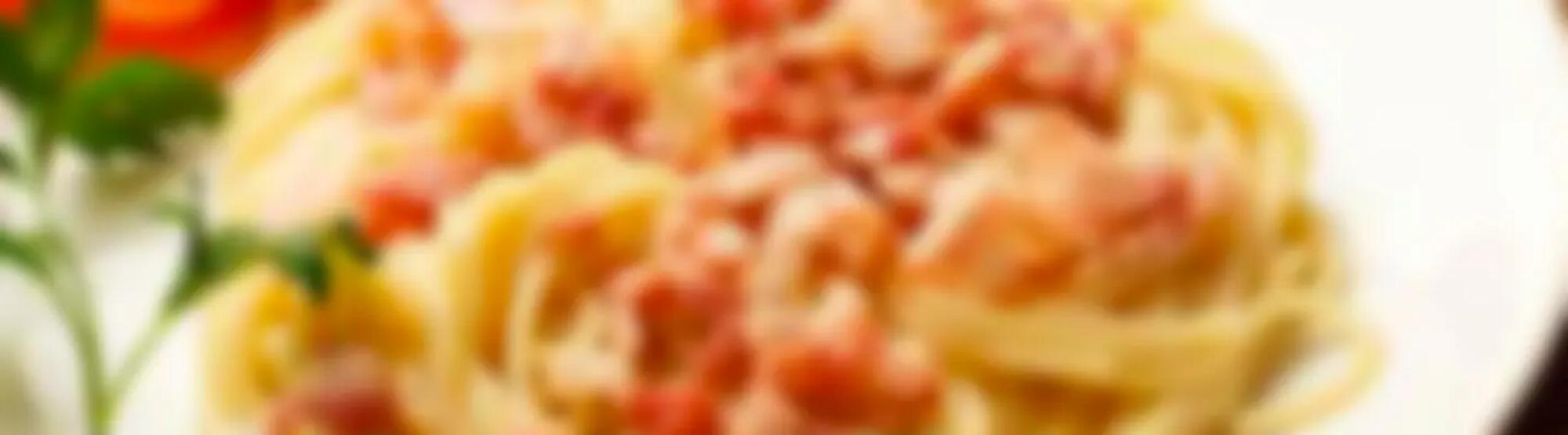 Recette : Spaghetti carbonara au fromage frais