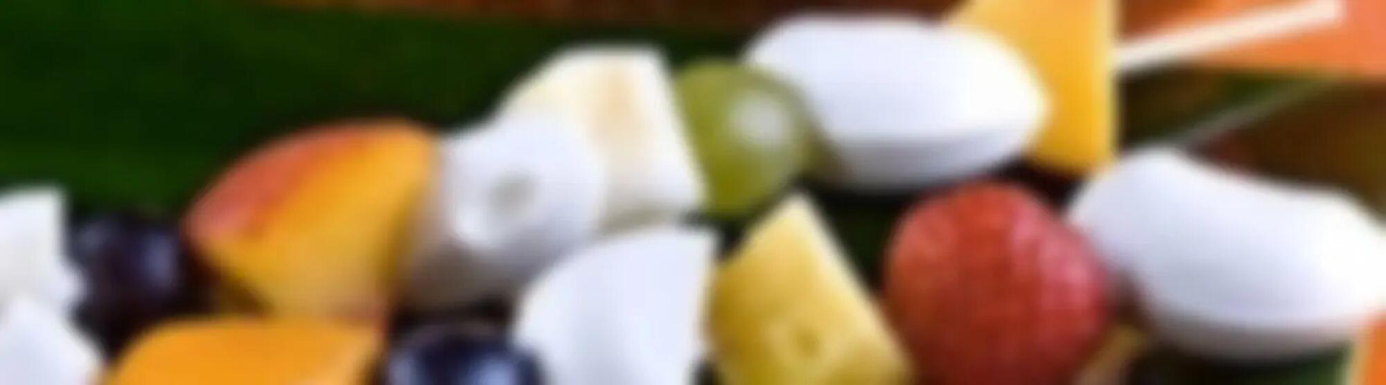 Recette : Brochettes de fromage frais aux fruits