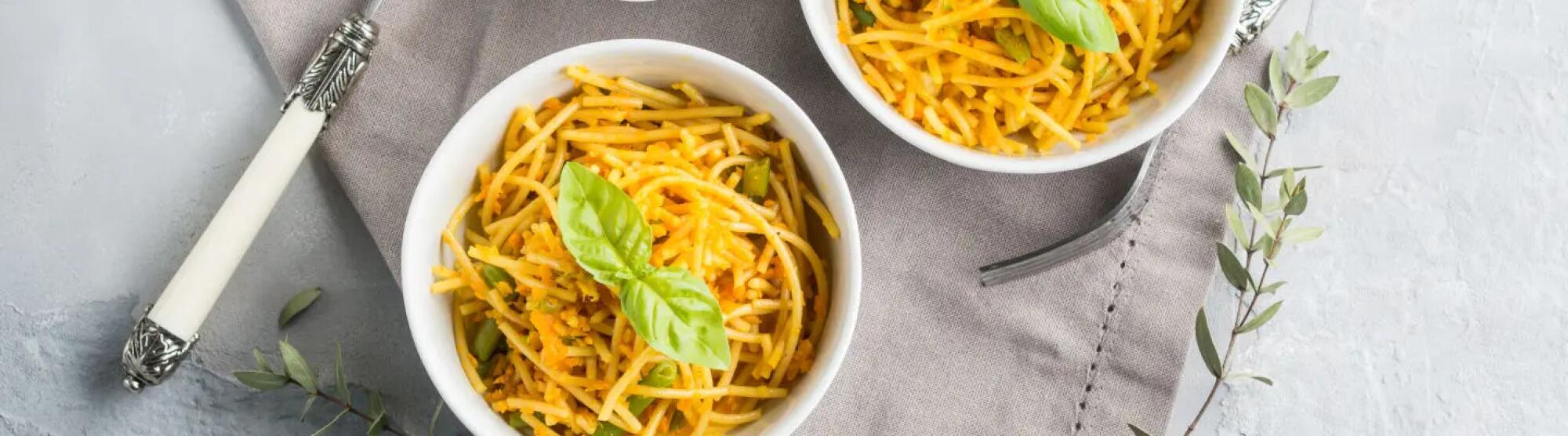 Recette : Spaghetti au thon, curry et fromage frais