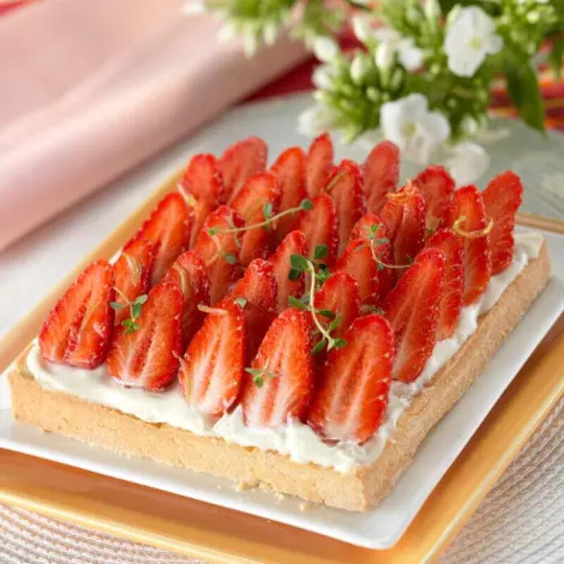 Recette : Tarte aux fraises mascarpone