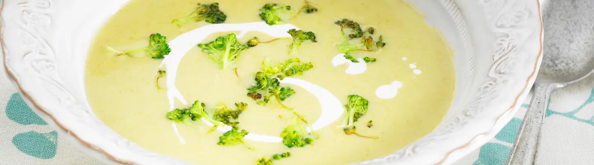 Recette : Velouté de brocolis au fromage frais
