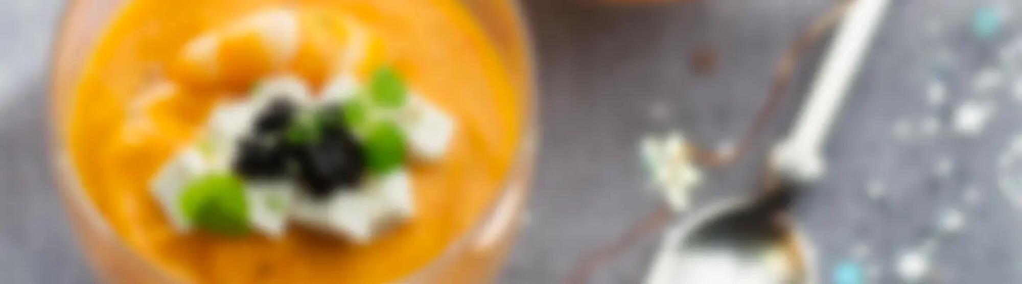 Recette : Velouté de langoustines au fromage frais