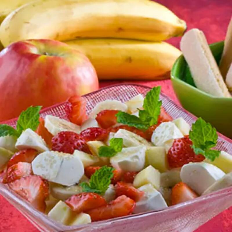 Recette : Salade de fruits au fromage frais