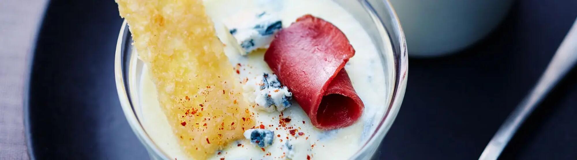Recette : Panna cotta au fromage bleu
