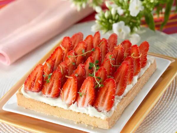 Recettes : Tarte aux fraises mascarpone