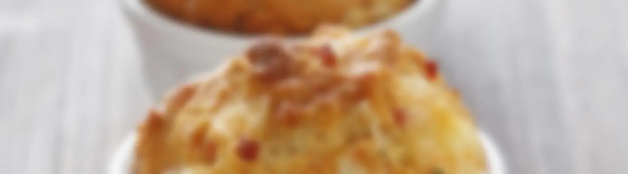 Recette : Muffins aux courgettes, jambon et fromage frais