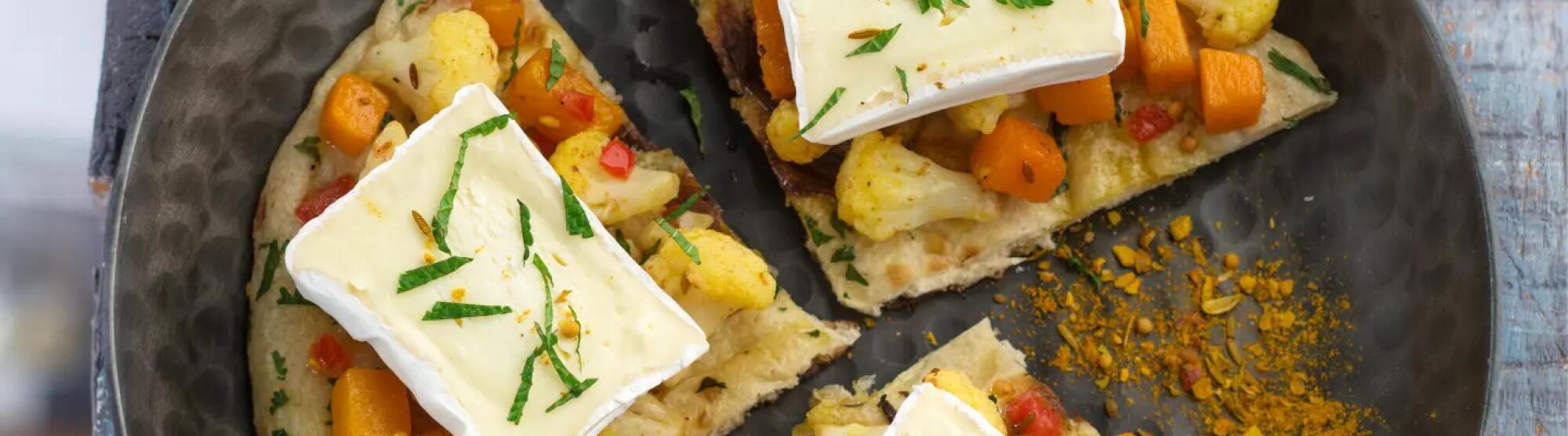 Recette : Pita orientale au chou-fleur et fromage