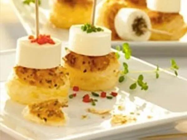 Recettes : Petits feuilletés au fromage frais provençal
