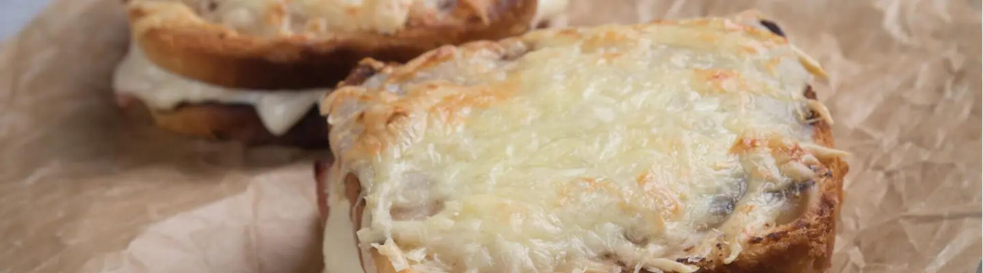 Recette : Croque-monsieur lardons et fromage
