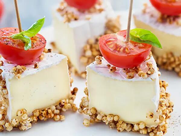 Recettes : Mini fromage au quinoa soufflé caramélisé