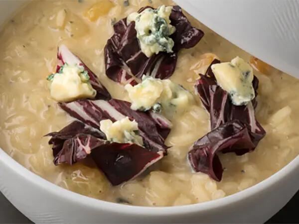 Recettes : Risotto au fromage bleu et radicchio