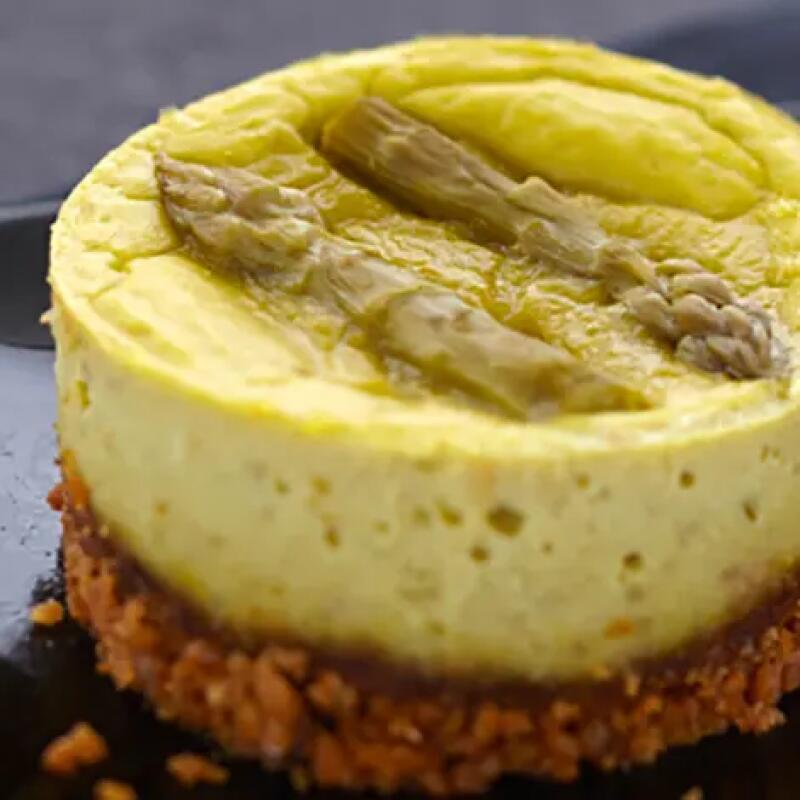 Recette : Cheesecake aux asperges et au fromage frais