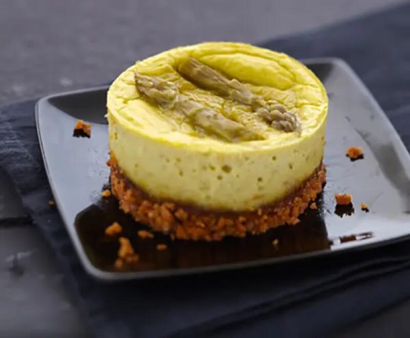  Cheesecake aux asperges et au fromage frais