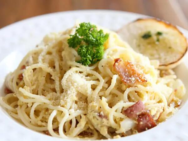 Recettes : Spaghetti carbonara au Parmigiano Reggiano