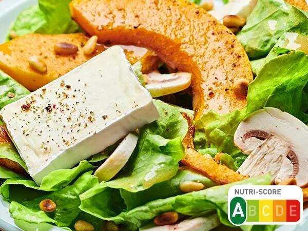 Recettes : Salade de butternut et champignons au fromage