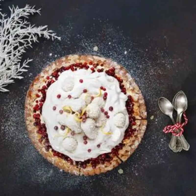 Recette : Gâteau aux groseilles et fromage pour Noël