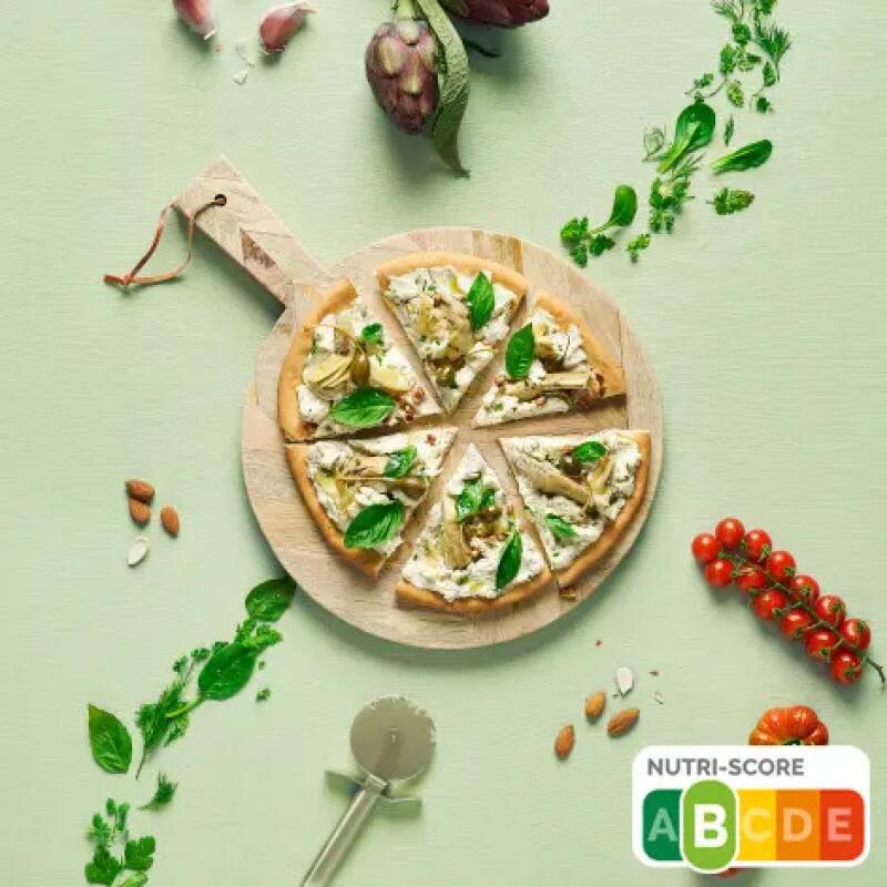 Recette : Pizza bianca à la roquette et tartinade végétale