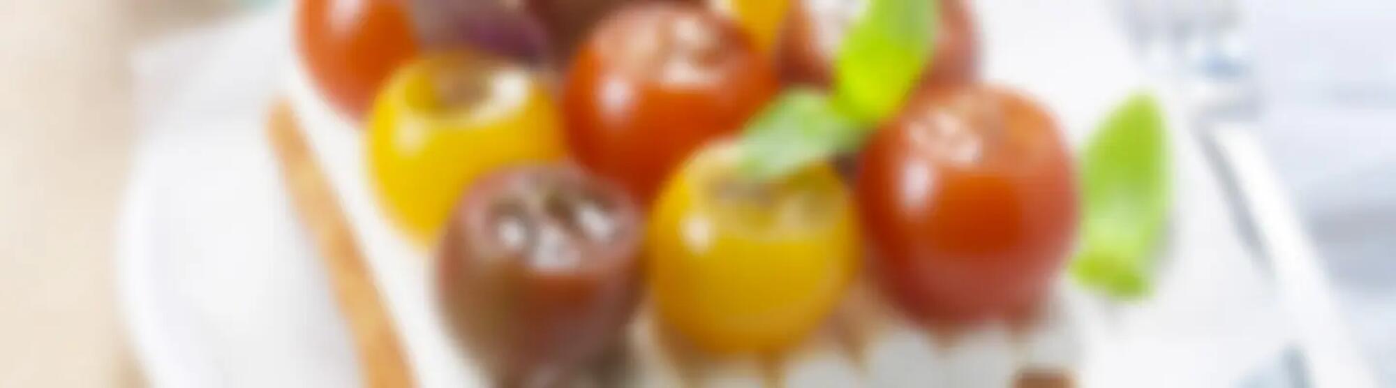 Recette : Tarte aux tomates cerise et fromage frais